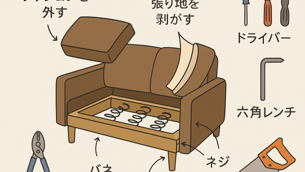 【完全保存版】ソファー解体のやり方と処分方法｜自分でできる分解手順と注意点まとめ
