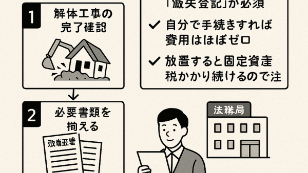 【完全保存版】滅失登記を自分で行う方法｜必要書類・流れ・注意点を徹底解説
