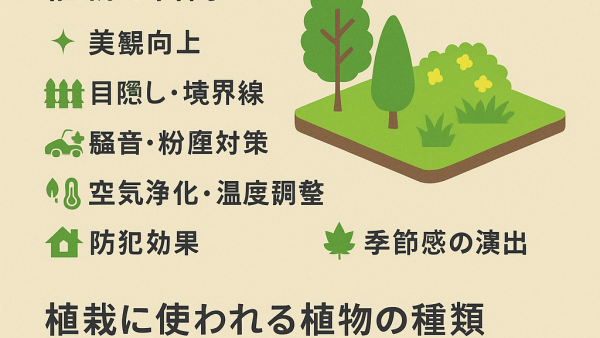 【初心者向け】植栽とは？意味・目的・種類・施工の流れをわかりやすく解説