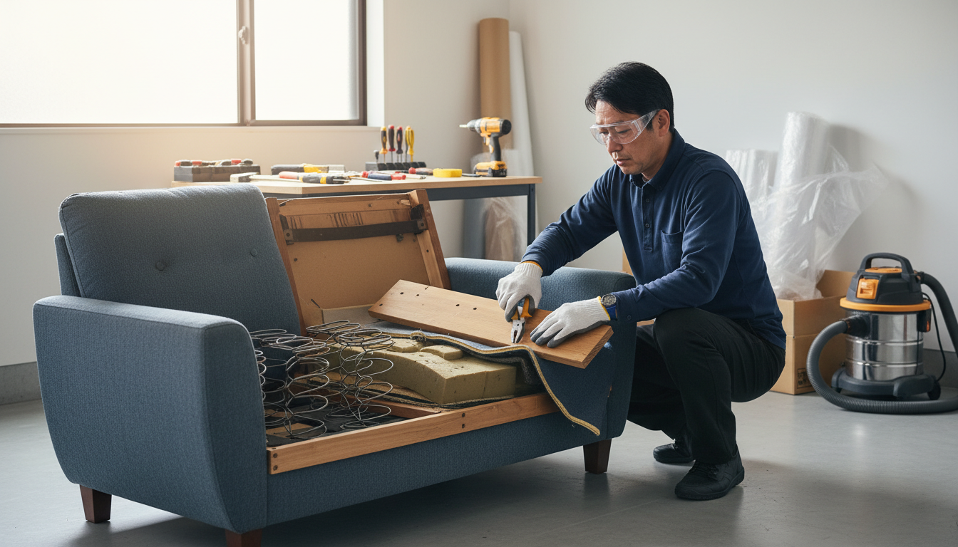 ソファ 解体方法 - 2