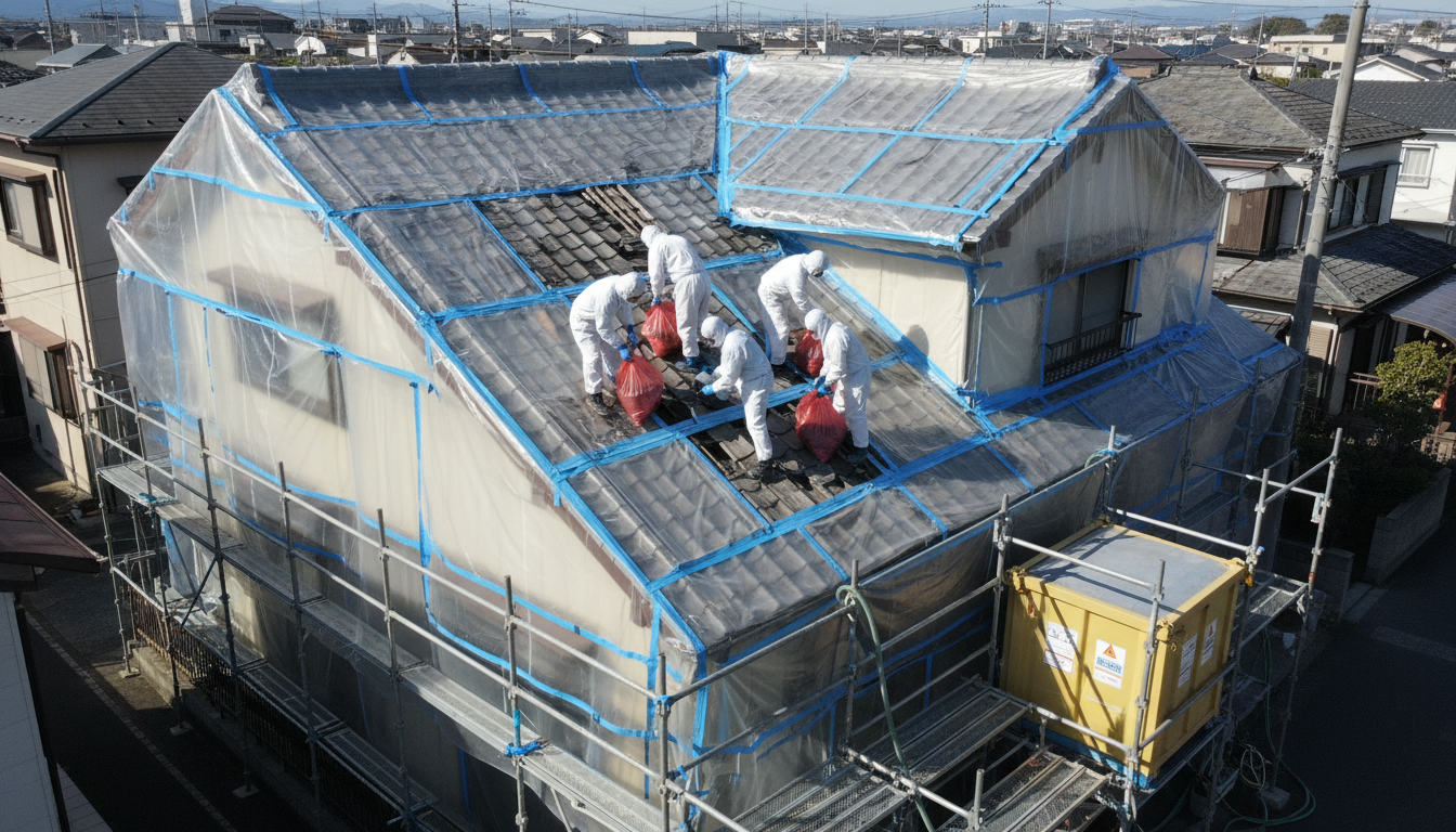 スレート アスベスト 処分費用 - 3