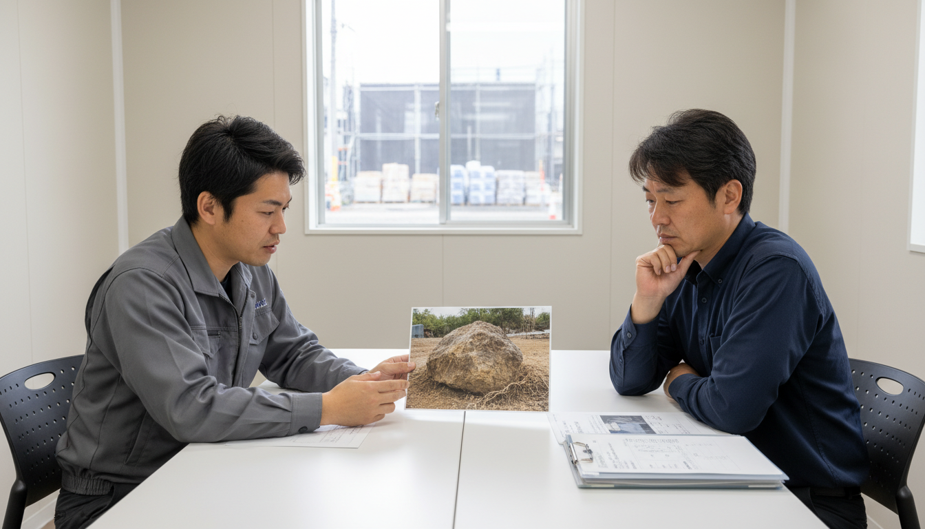 地 中 埋設物 自然石 - 3