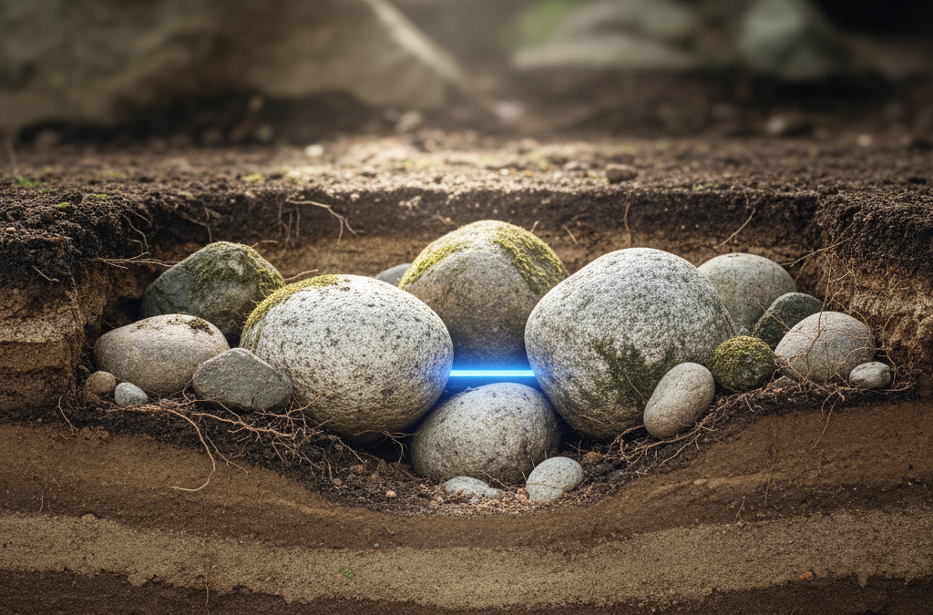 地 中 埋設物 自然石 アイキャッチ