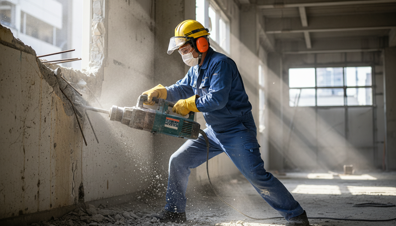 はつり作業 安全対策 - 1