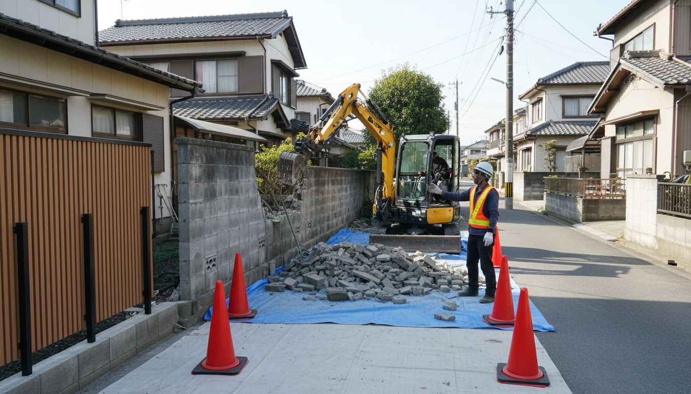 ブロック塀 撤去 費用 - 3