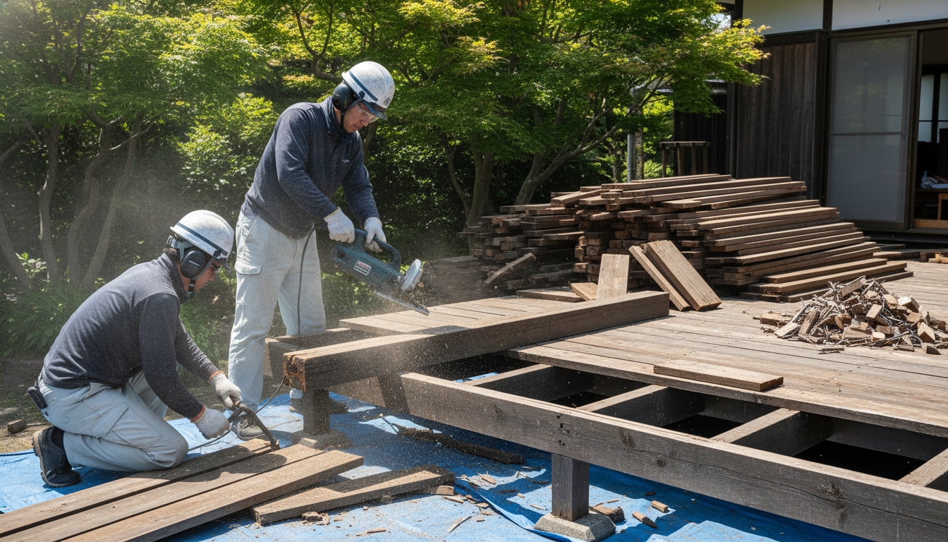 ウッドデッキ 解体 費用 - 2