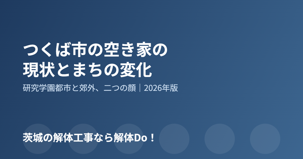 つくば市 空き家 解体Do!